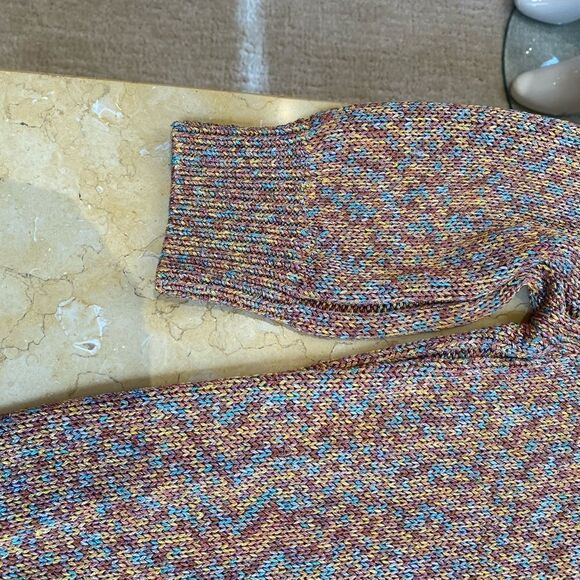 SCOOP multicolor V-neck sweater - size large - Picture 9 of 11